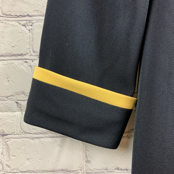 VINTAGE KASPER A.S.L Dress Blazer Style Navy Blue Midi Length - Picture 3 of 6